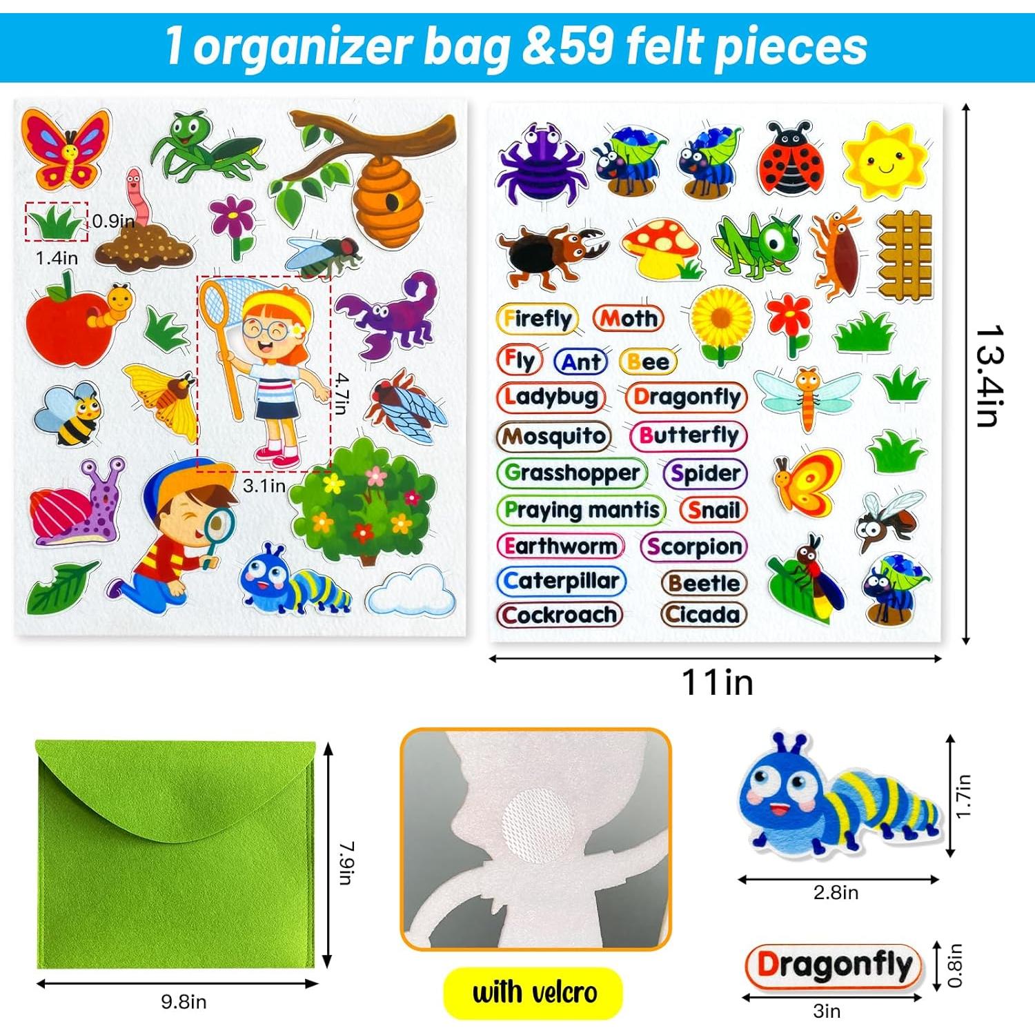 Kit de Juego Interactivo PENGFULL Insecto Mariposa 59 Piezas