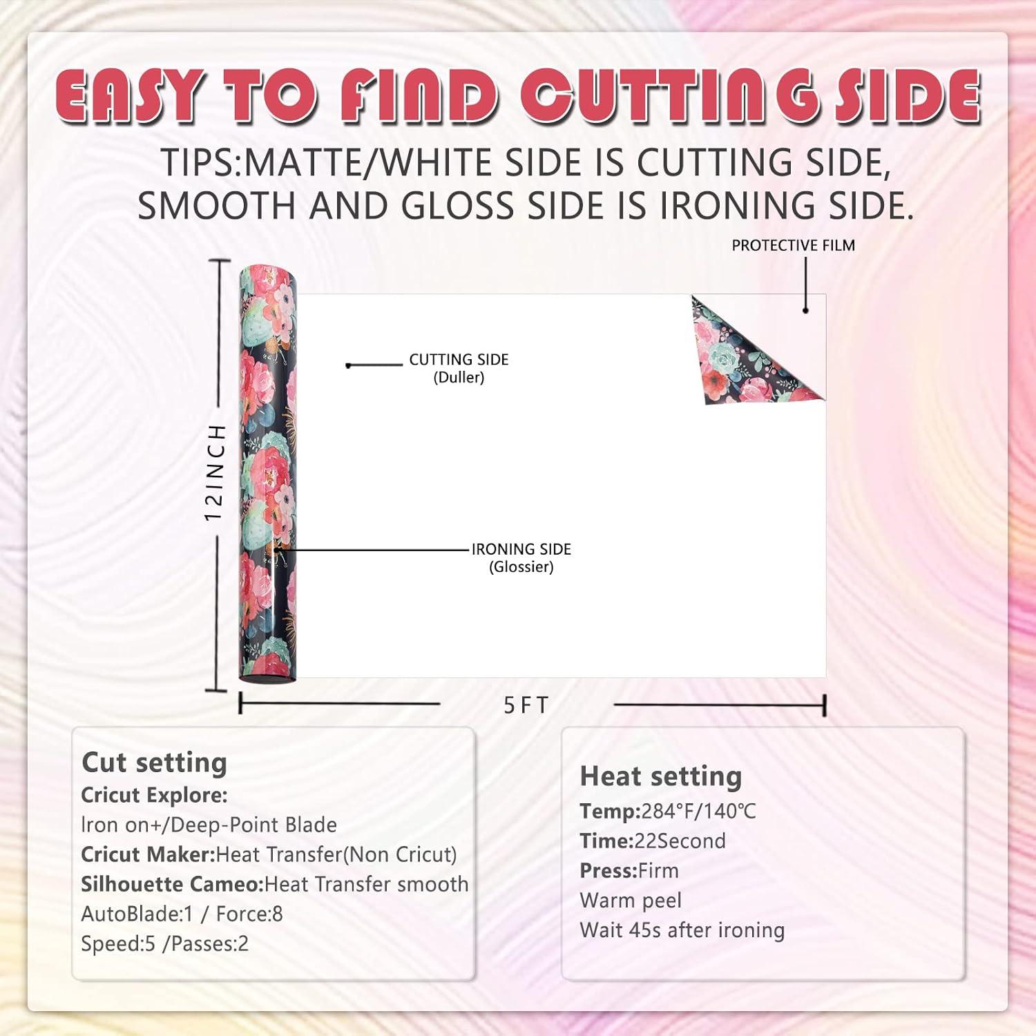 Rollo de Vinilo de Transferencia Tintnut Rosa Negra 30.48x152.4cm