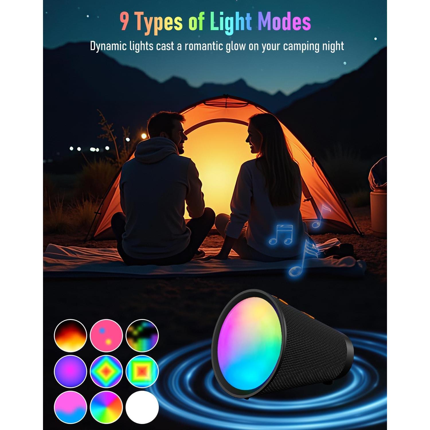 Altavoz Bluetooth Portátil Gladorn M18-B 20H Reproducción IPX6