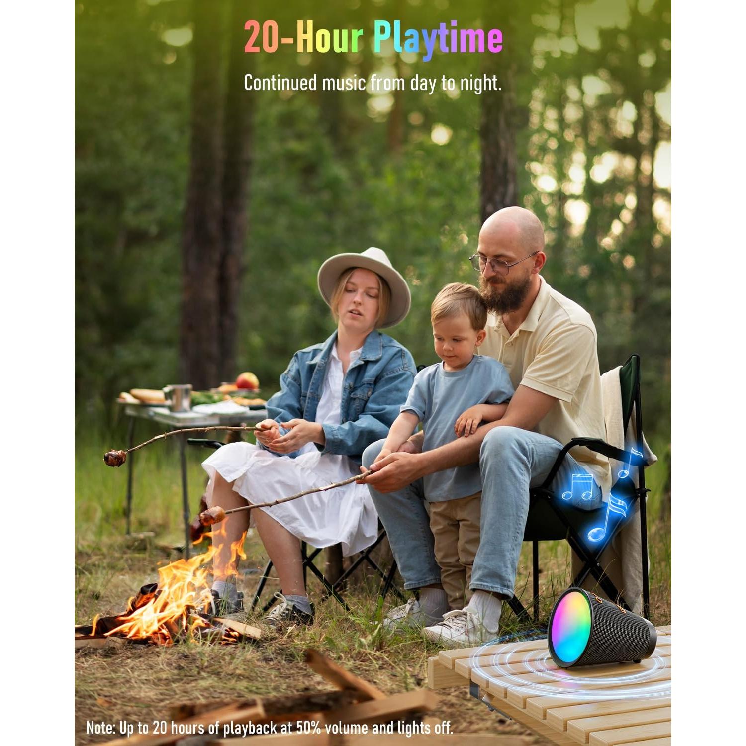 Altavoz Bluetooth Portátil Gladorn M18-B 20H Reproducción IPX6