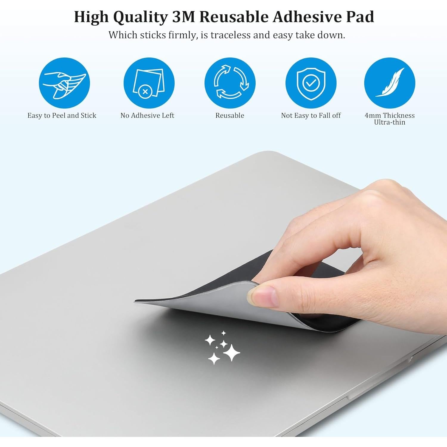 Funda Adhesiva para Disco Duro SSD Lacdo 2 Bolsillos Negro