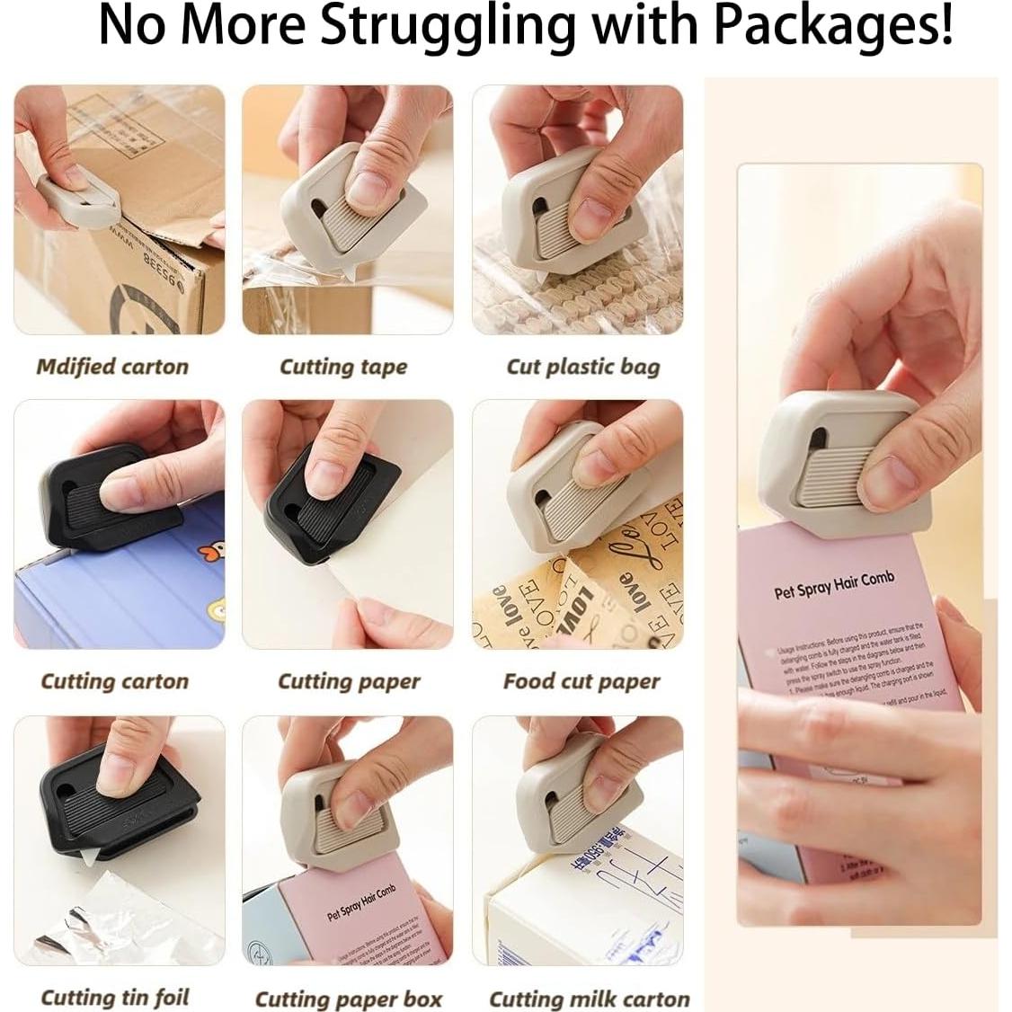 Cortador de Caja Cerámico Statidom Mini Retráctil 7mm Negro