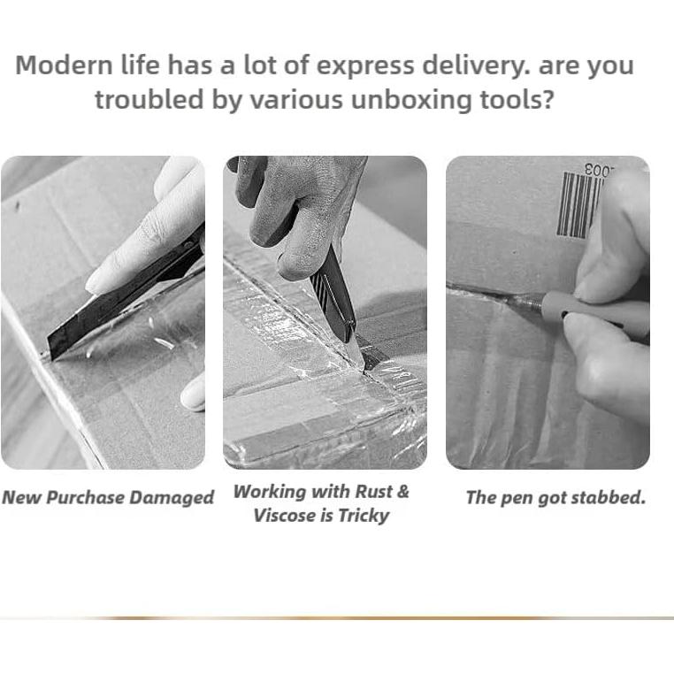 Cortador de Caja Cerámico Statidom Mini Retráctil 7mm Negro