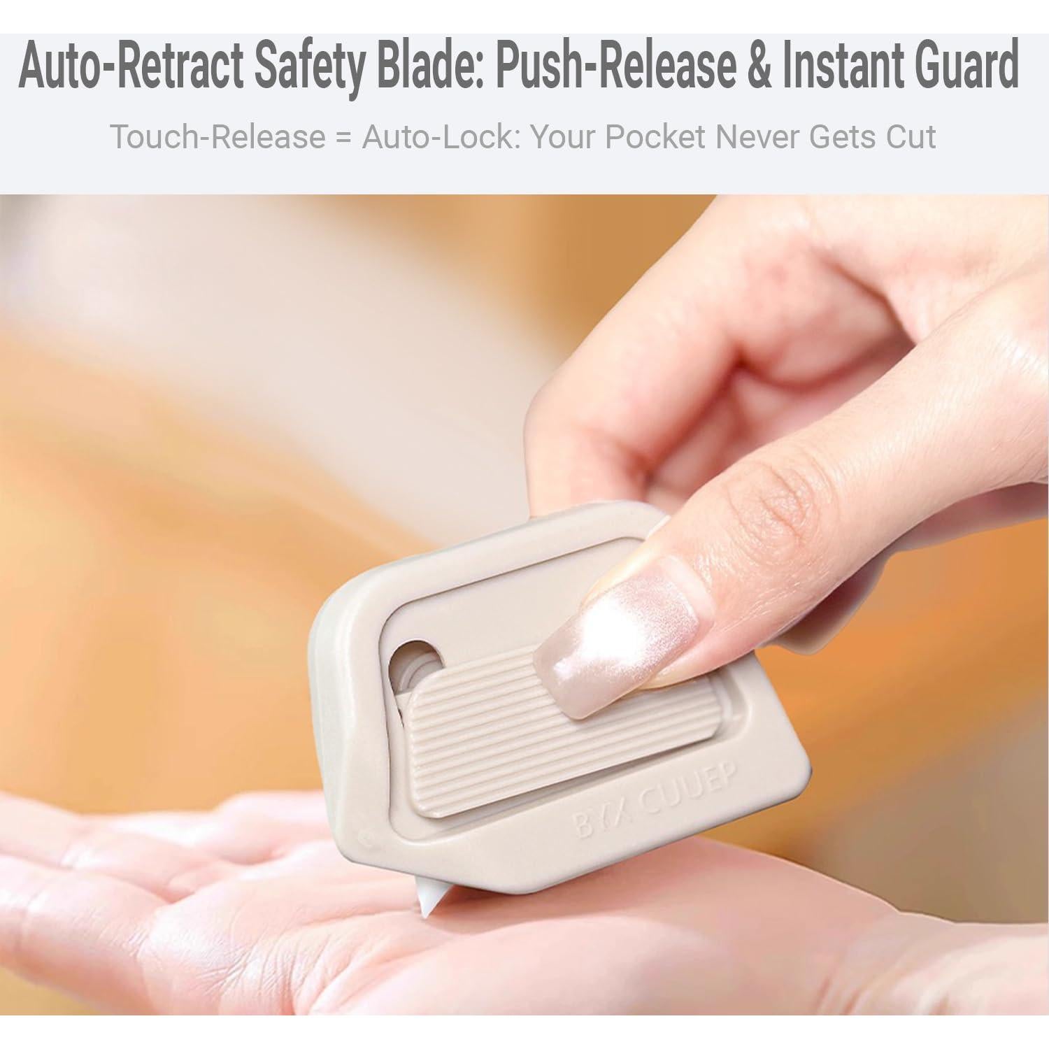 Cortador de Caja Cerámico Statidom Mini Retráctil 7mm Negro