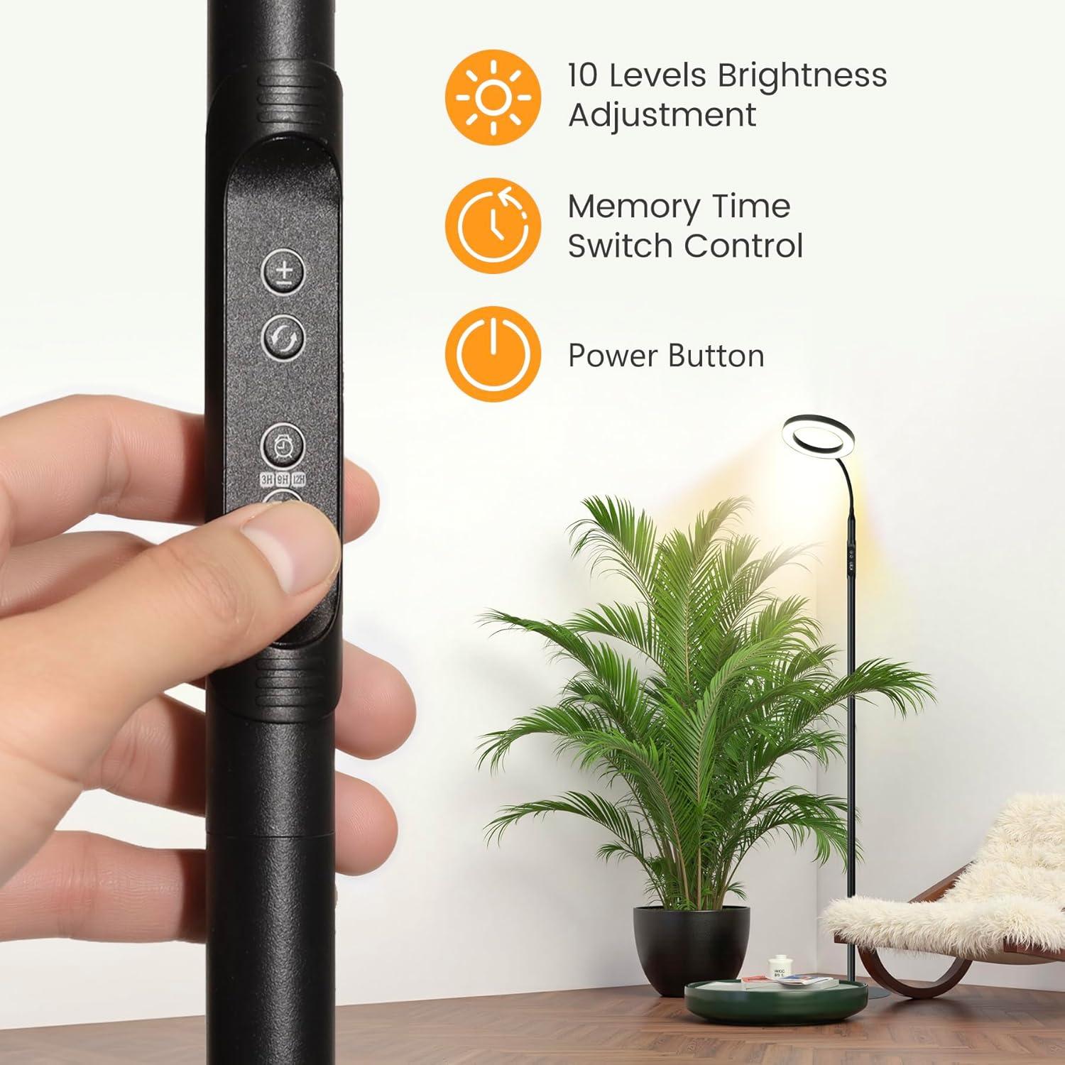 Luz de Cultivo LED 20W Vsoke Espectro Completo Altura Ajustable