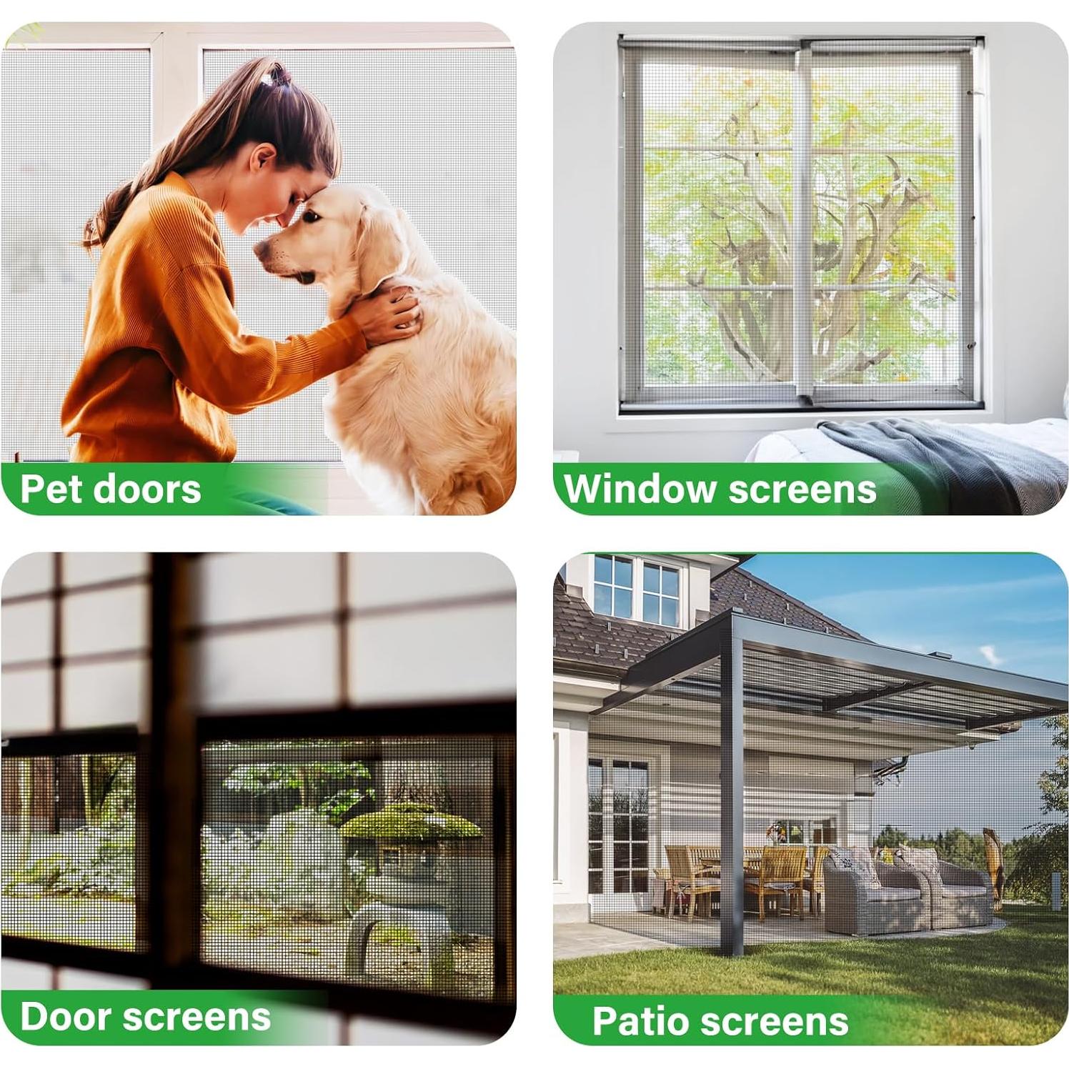 Kit de Reemplazo de Pantalla de Ventana DIGDRAM 81.28x20.12m Negra