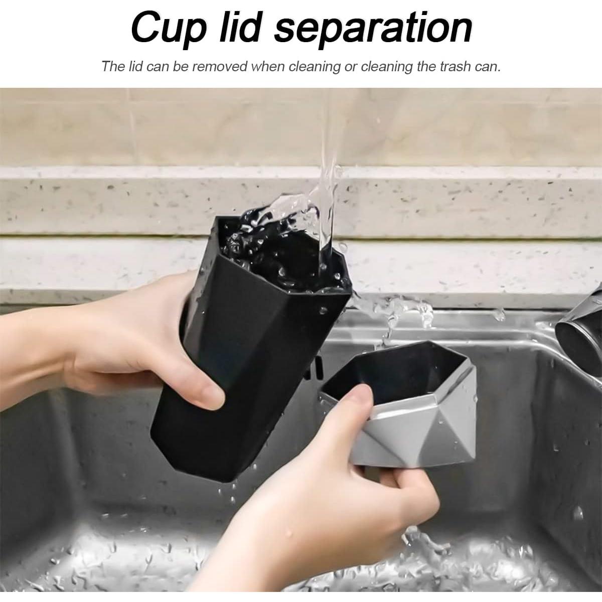 Basurero de Auto BLAU GRUN Mini Portátil Impermeable Negro