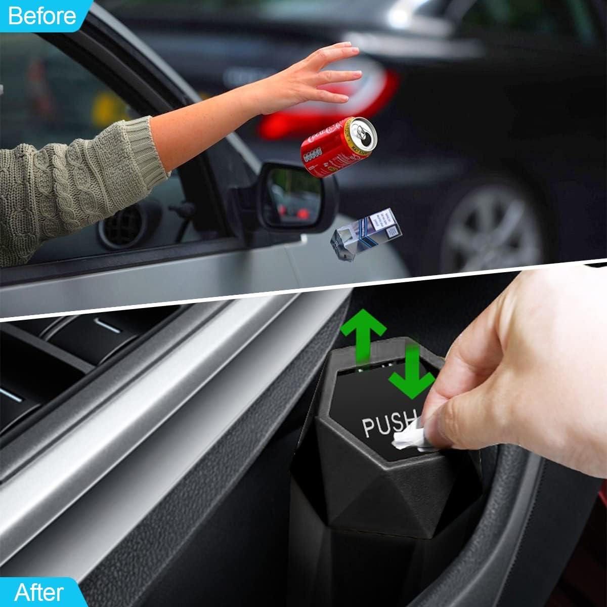 Basurero de Auto BLAU GRUN Mini Portátil Impermeable Negro