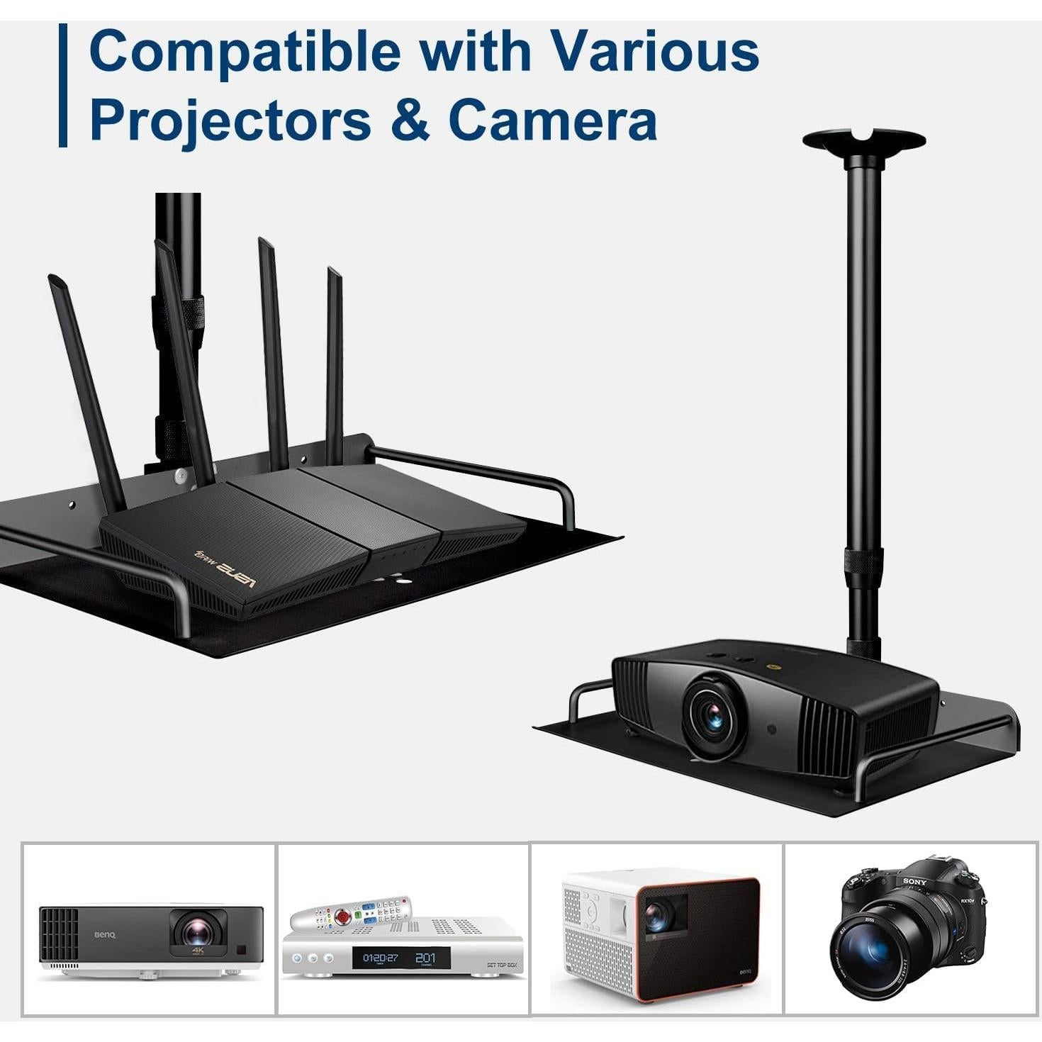 Soporte de Techo Universal para Proyector 2-Be-Best Ajustable