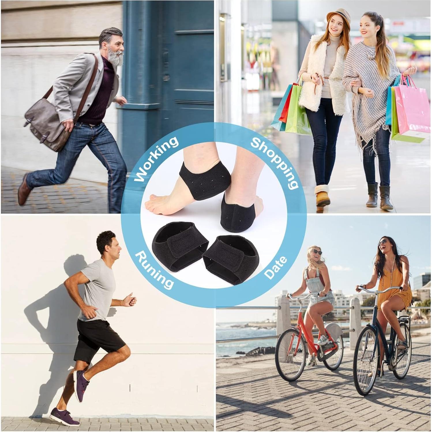 Cojines de Talón Conffill para Alivio de Dolor - 2 Pares