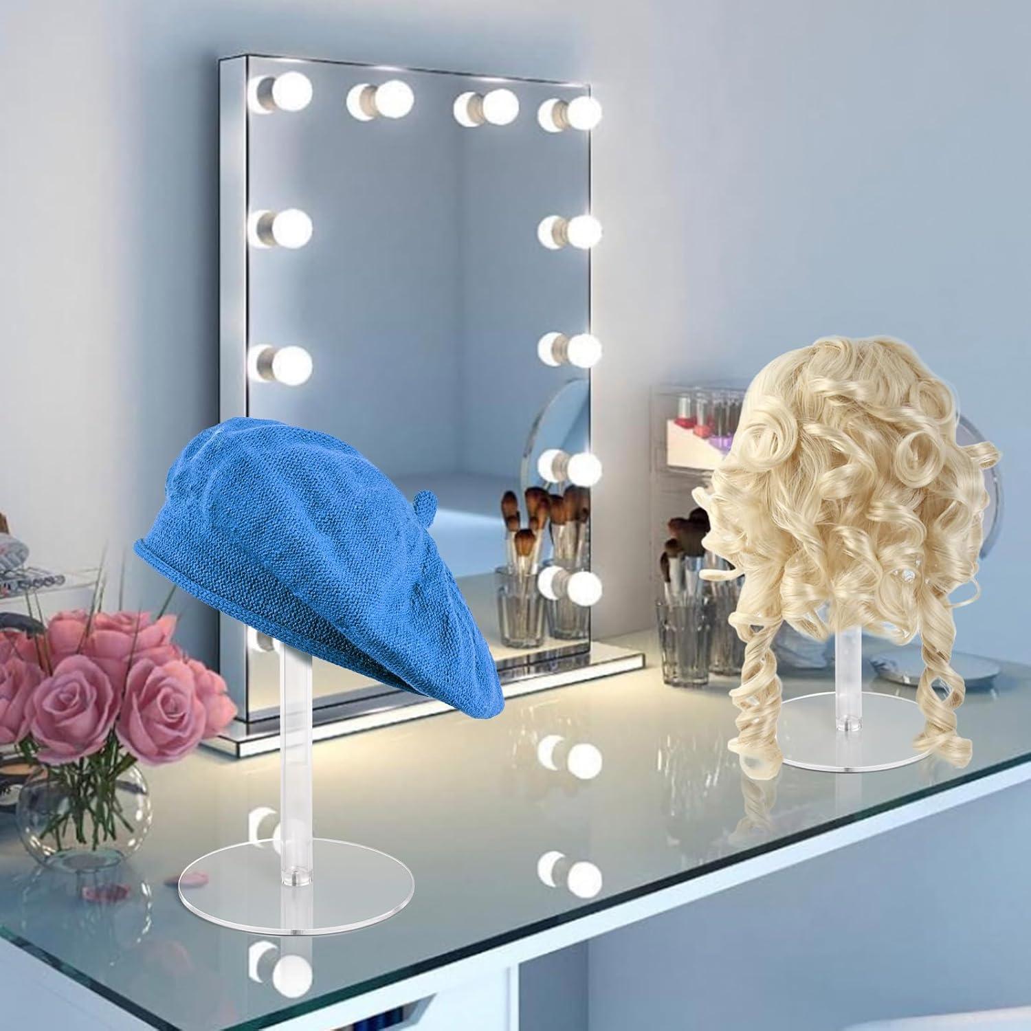 Soporte de Sombrero Acrílico Ajustable 2 PCS DEYISHANG