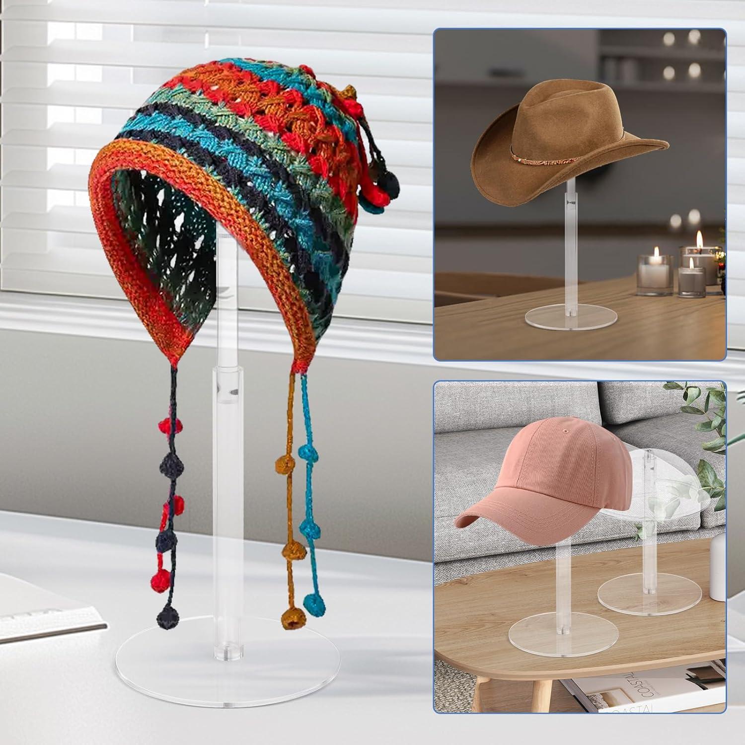 Soporte de Sombrero Acrílico Ajustable 2 PCS DEYISHANG