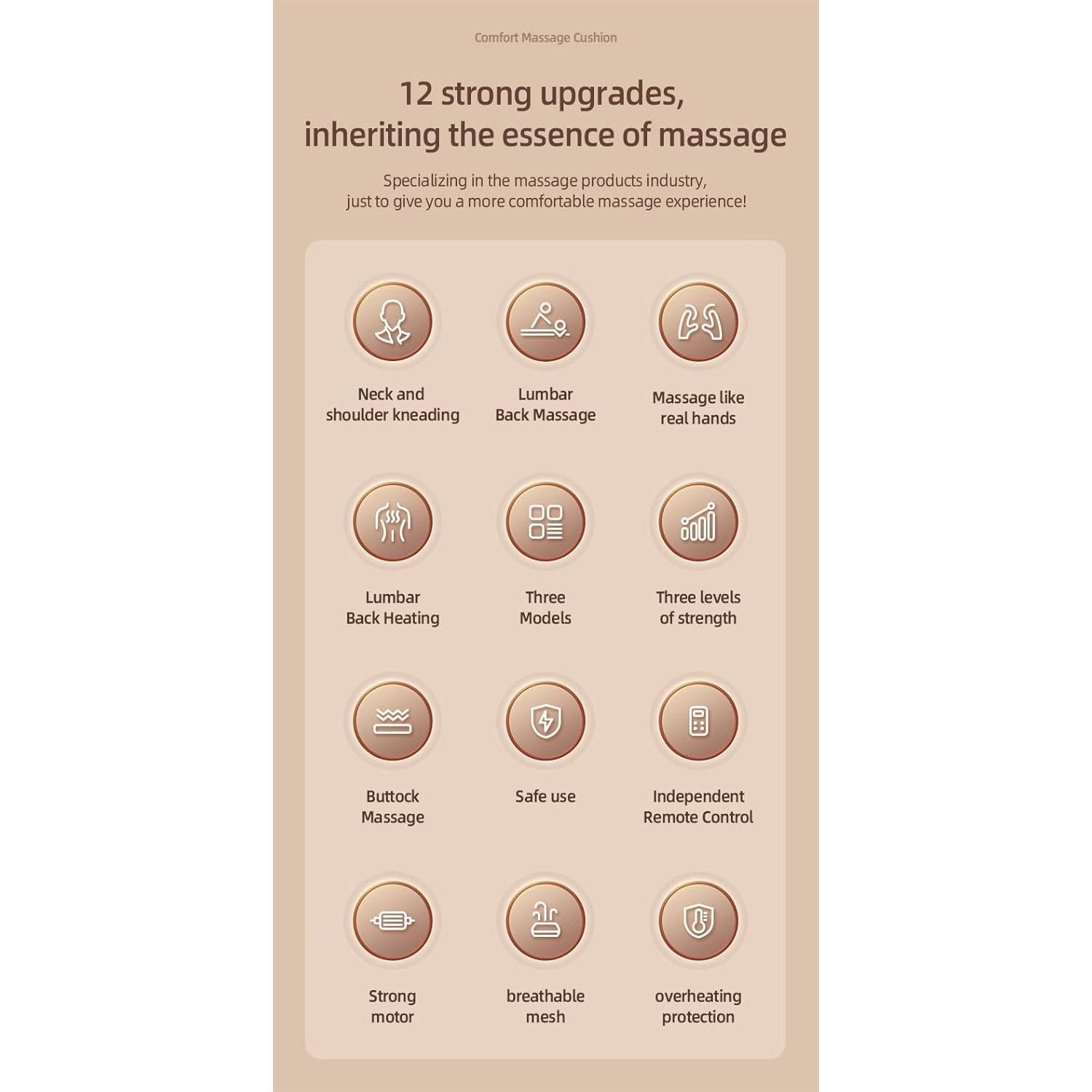 Silla de Masaje Shiatsu GL-48 con Calor y Vibración - Negro