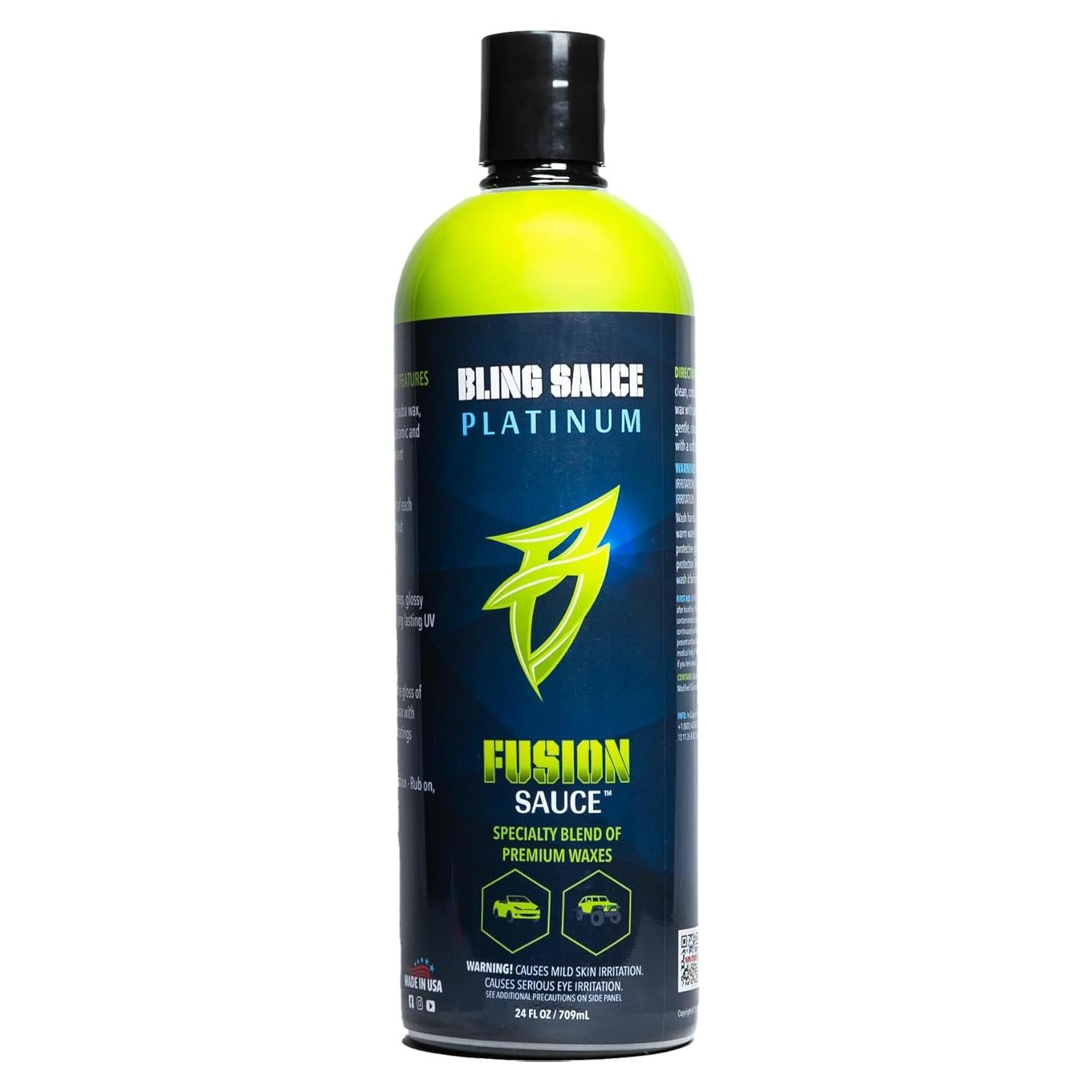 Cera para Automóviles Bling Sauce Fusion 680g - Brillo y Protección