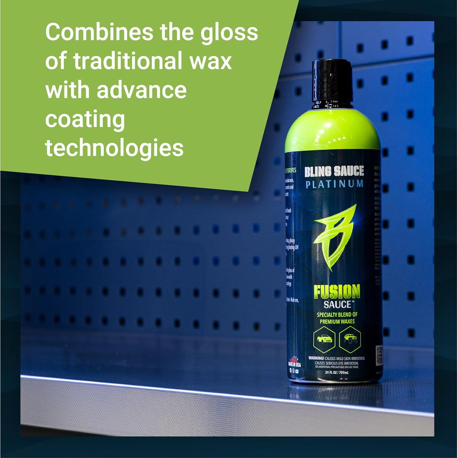 Cera para Automóviles Bling Sauce Fusion 680g - Brillo y Protección