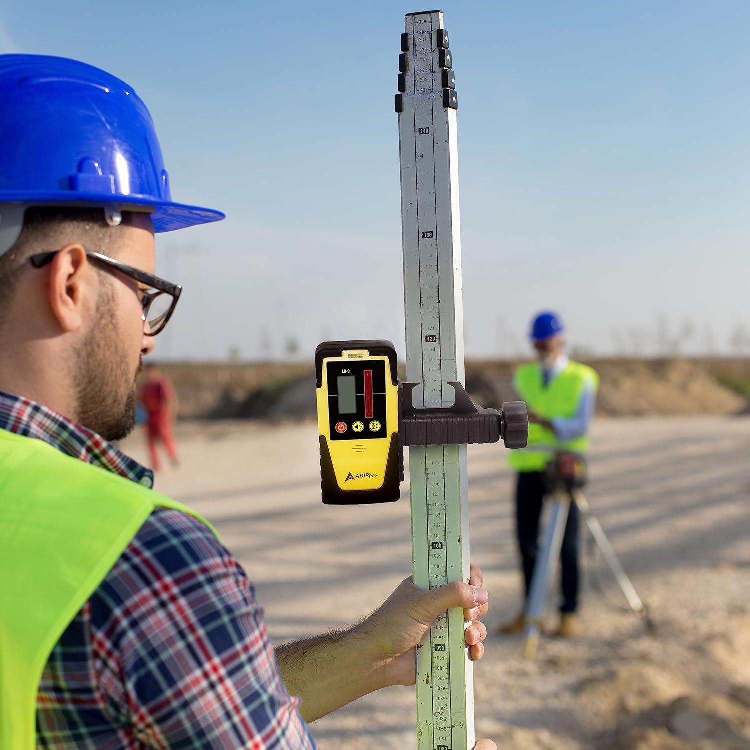 Detector láser rotativo AdirPro LD-8 con receptor digital