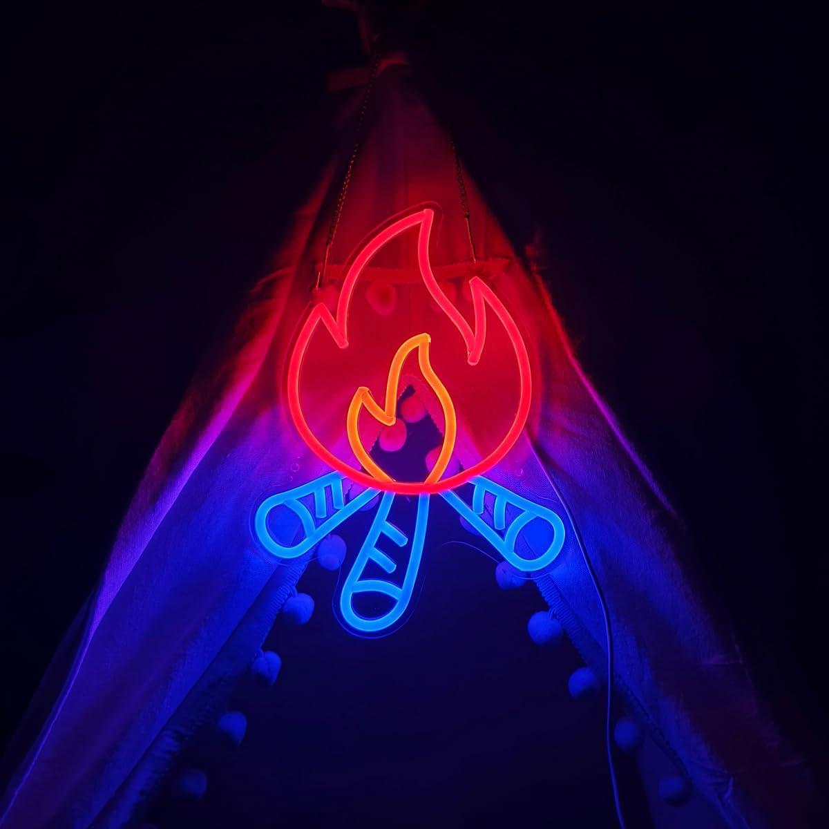 Luz de Neón LED Goolsee Fogata 27.9x27.9cm Dimmable