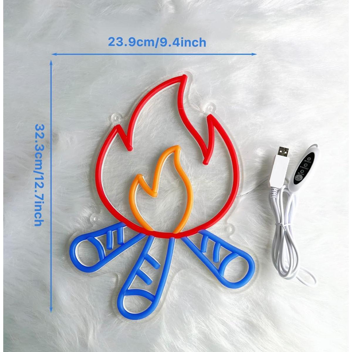 Luz de Neón LED Goolsee Fogata 27.9x27.9cm Dimmable