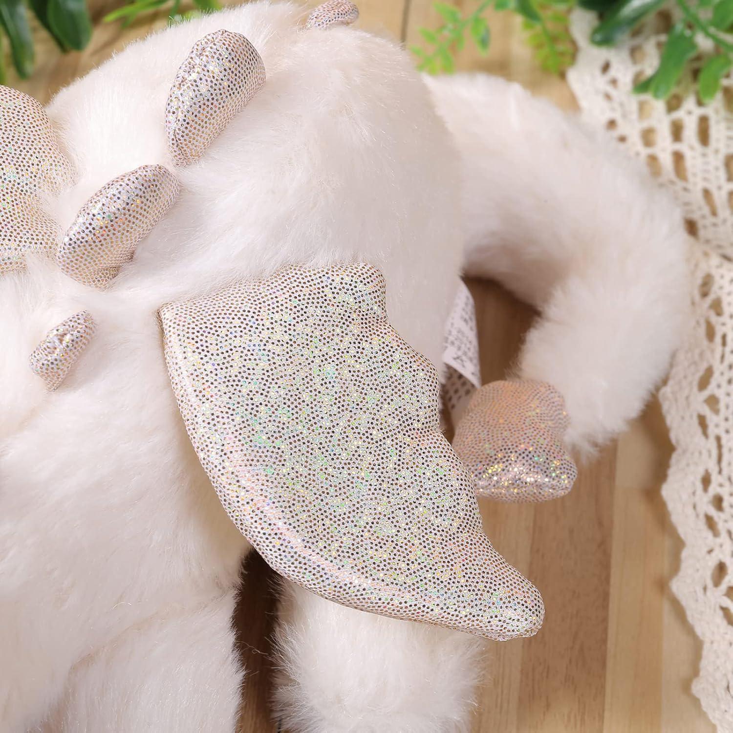 Dragón de Nieve de Peluche Miumray 61cm Blanco para Niños