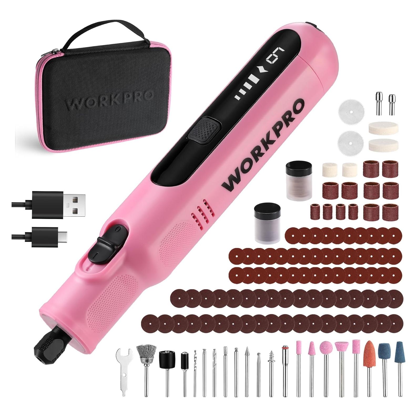 Herramienta Rotativa Inalámbrica WORKPRO 8V con 117 Accesorios