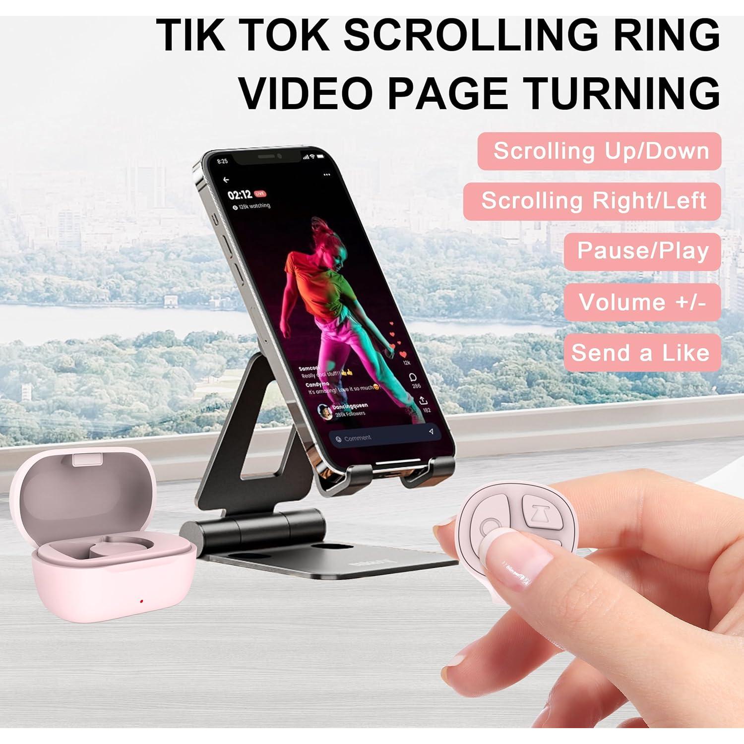 Anillo de Desplazamiento Bluetooth SOFAMIRI Rosa Bebé Control Remoto