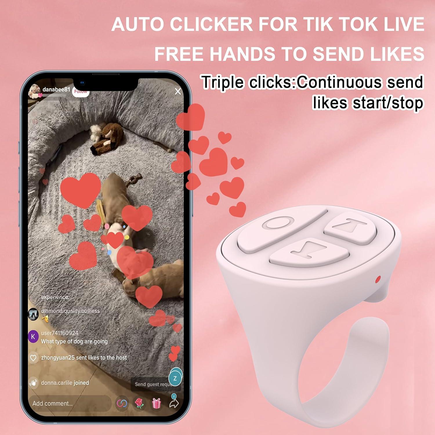 Anillo de Desplazamiento Bluetooth SOFAMIRI Rosa Bebé Control Remoto