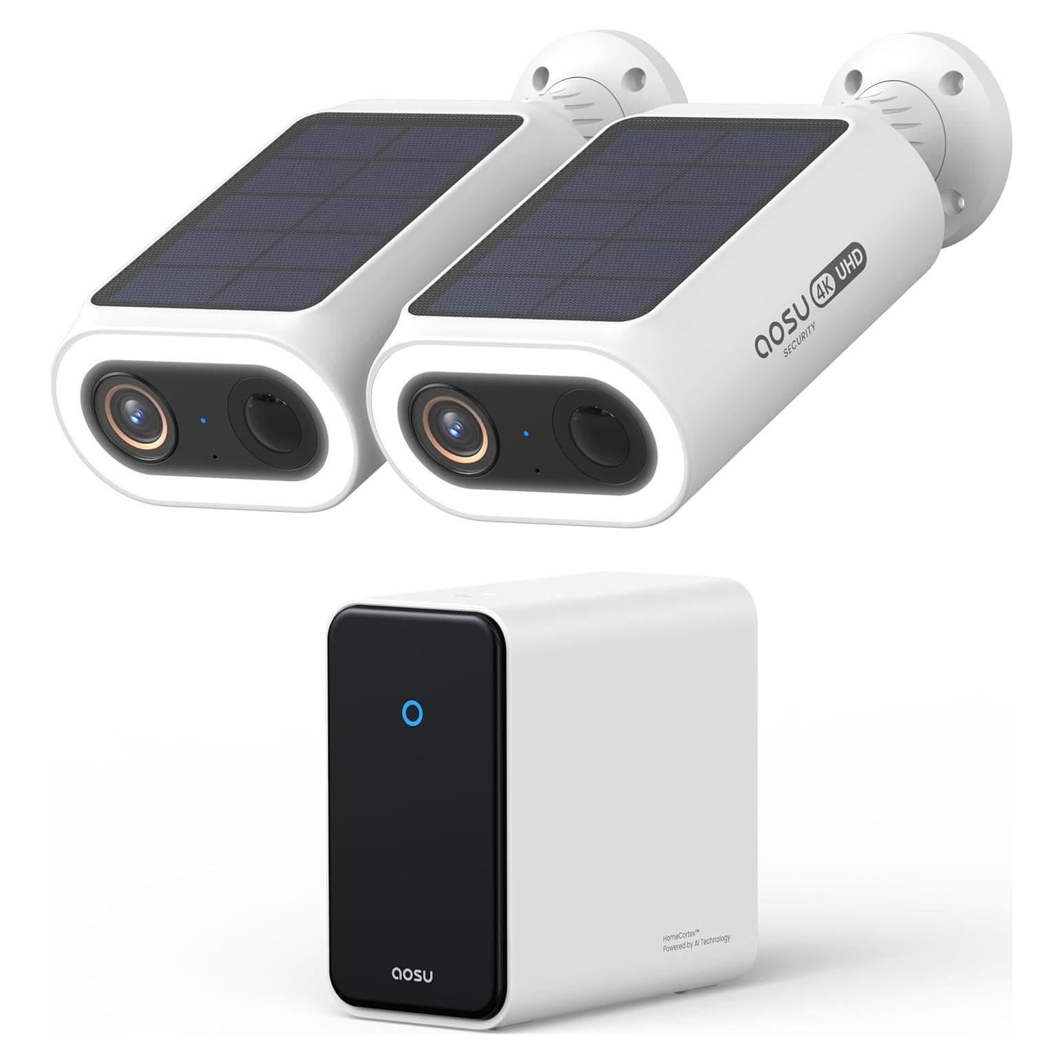 Sistema de Cámaras de Seguridad AOSU 4K Inalámbrico - Kit 2 Cámaras