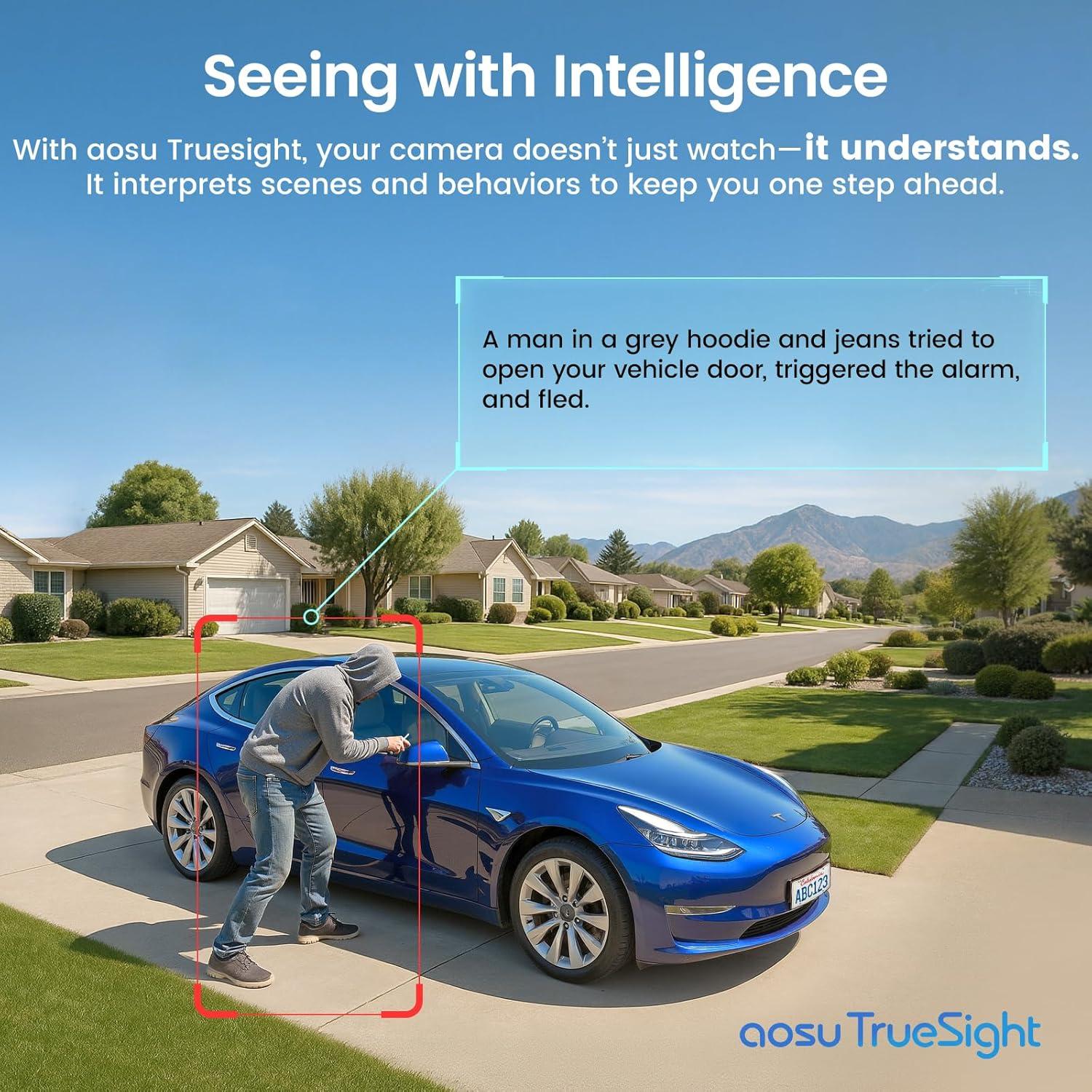 Sistema de Cámaras de Seguridad AOSU 4K Inalámbrico - Kit 2 Cámaras