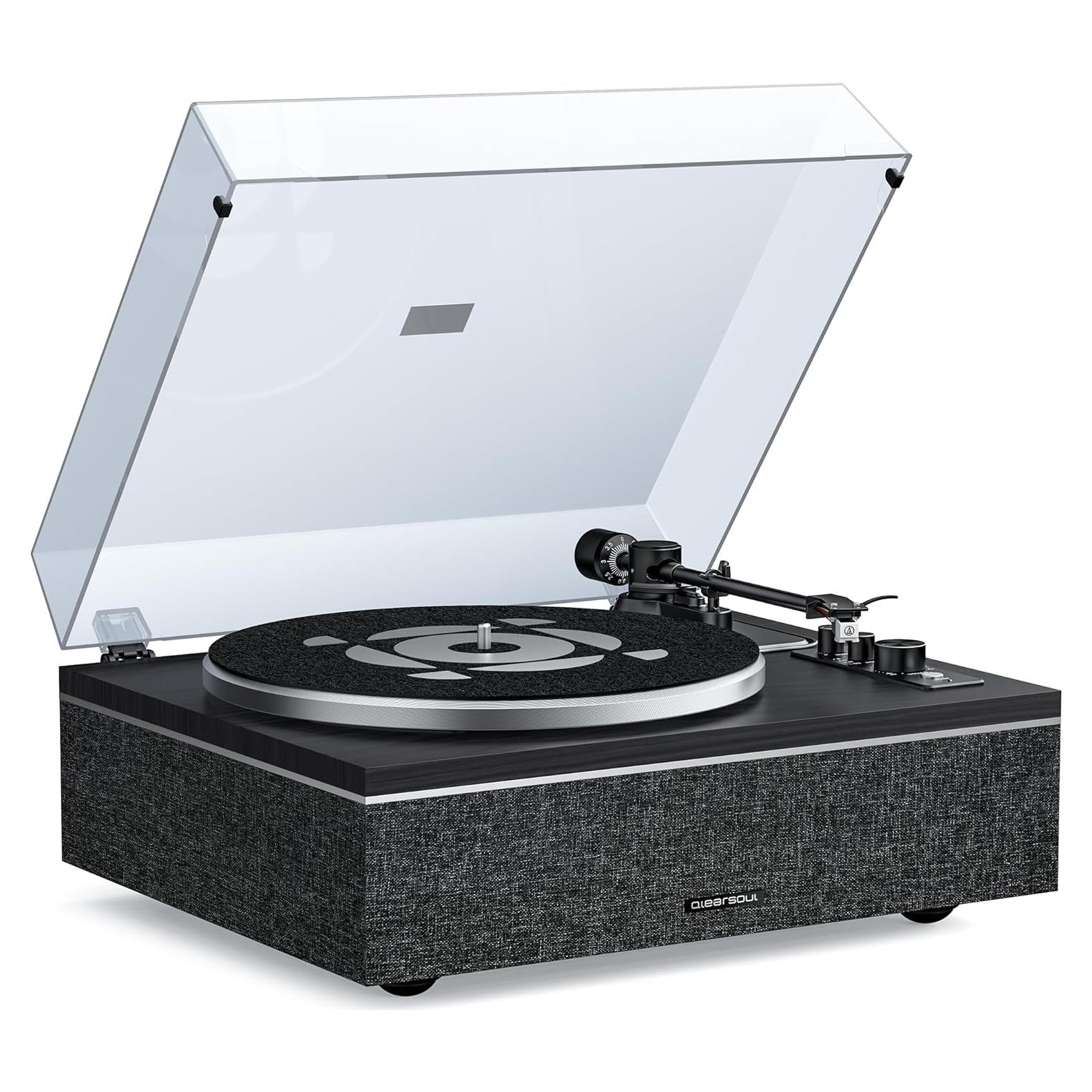 Reproductor de Vinilo ONE-S Qlearsoul Bluetooth 4 Altavoces