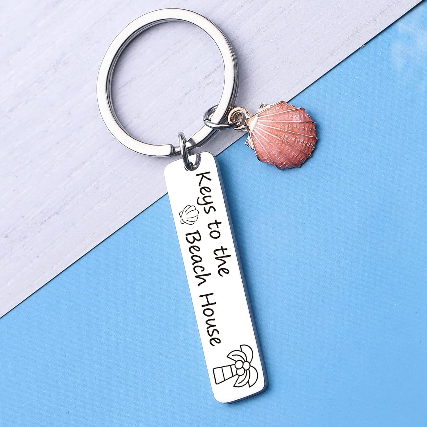 Llavero Playero ZNOSVEI de Acero Inoxidable - Regalo Verano