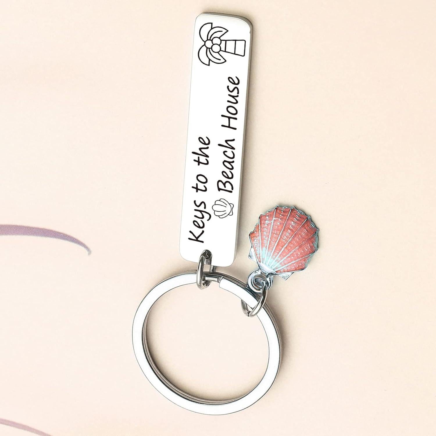 Llavero Playero ZNOSVEI de Acero Inoxidable - Regalo Verano