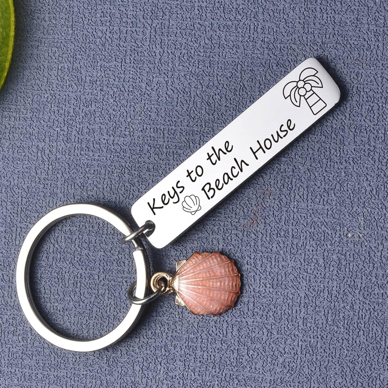 Llavero Playero ZNOSVEI de Acero Inoxidable - Regalo Verano