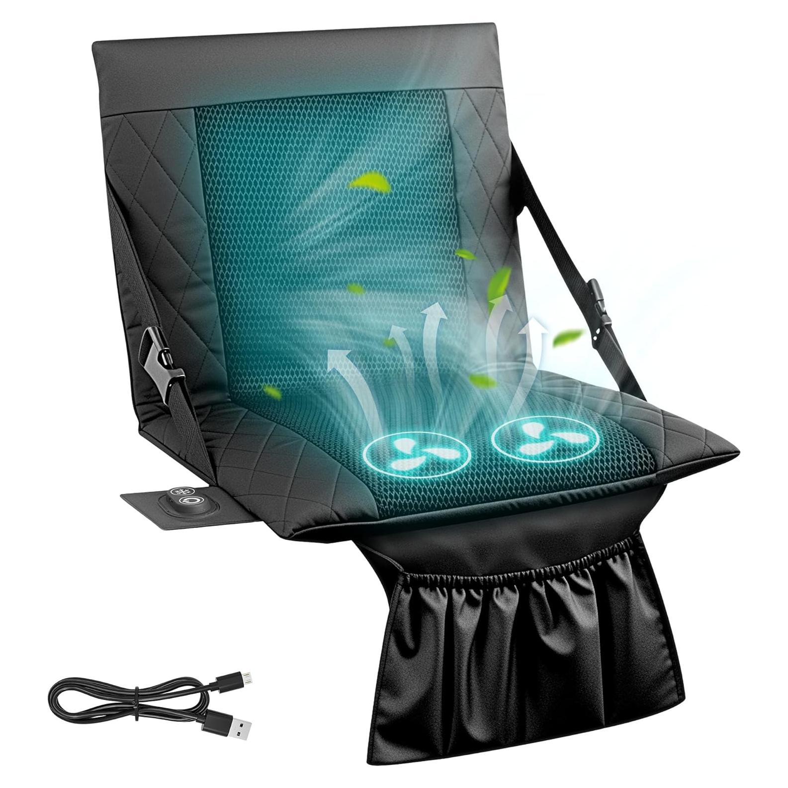 Funda de Asiento de Coche Refrigerante THERAZZAGGE USB 3 Velocidades