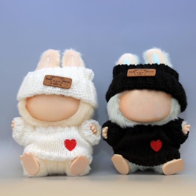 Conjunto de Atuendo LBB Suéter Corazones Bordados Negro