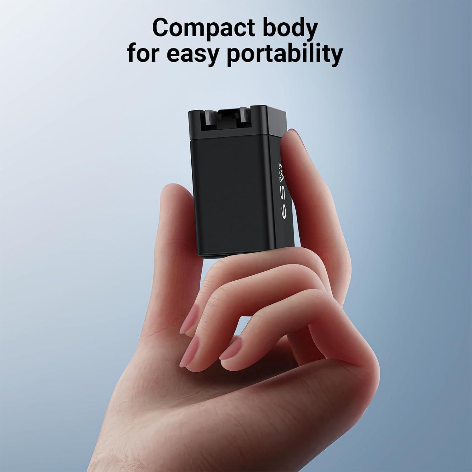 Cargador USB C UMERYU 65W Plegable Rápido para MacBook y iPhone