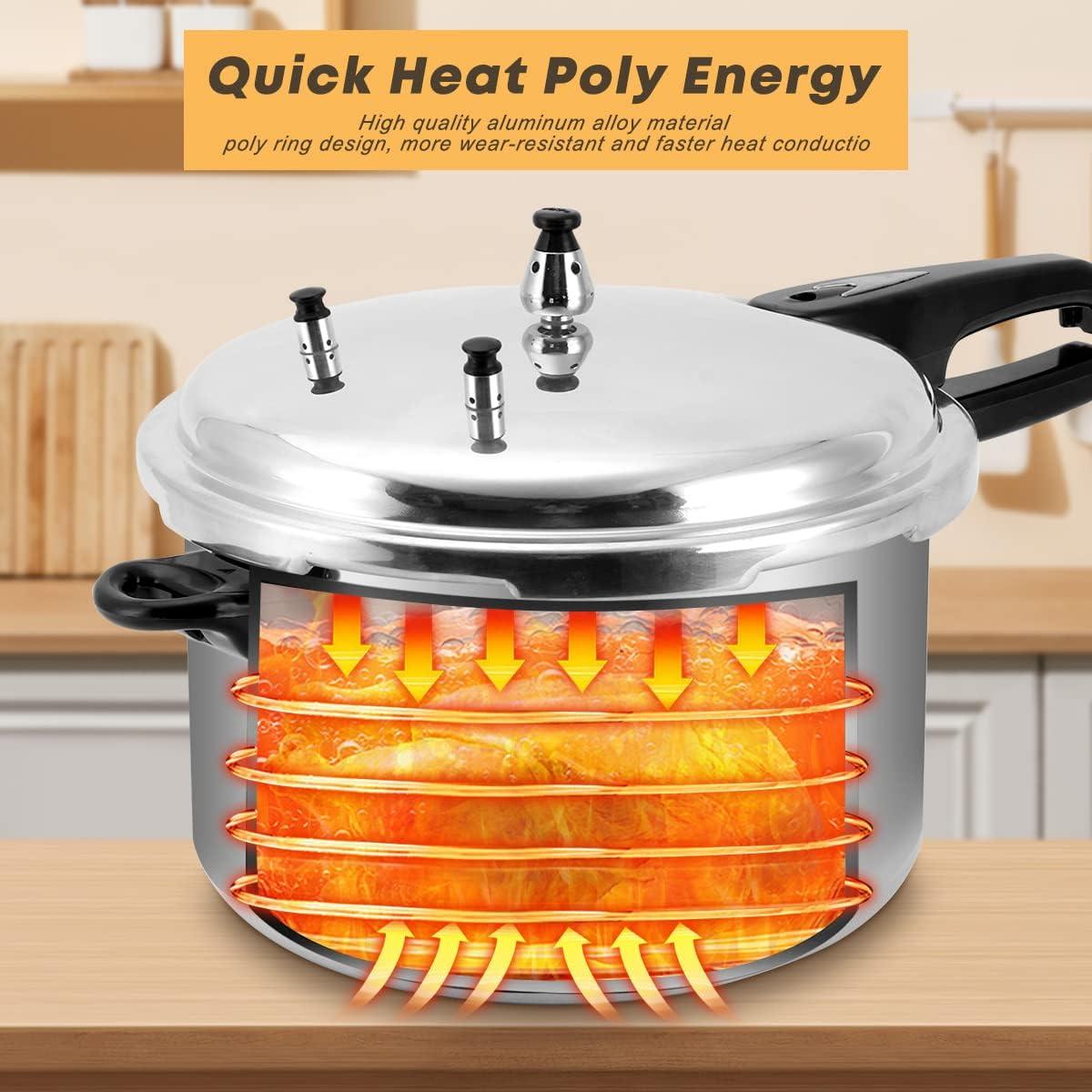 Olla a presión Fulgutonit 12qt de aluminio con rejilla