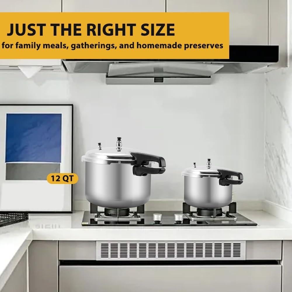 Olla a presión Fulgutonit 12qt de aluminio con rejilla