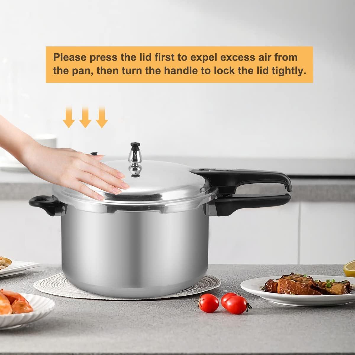 Olla a presión Fulgutonit 12qt de aluminio con rejilla