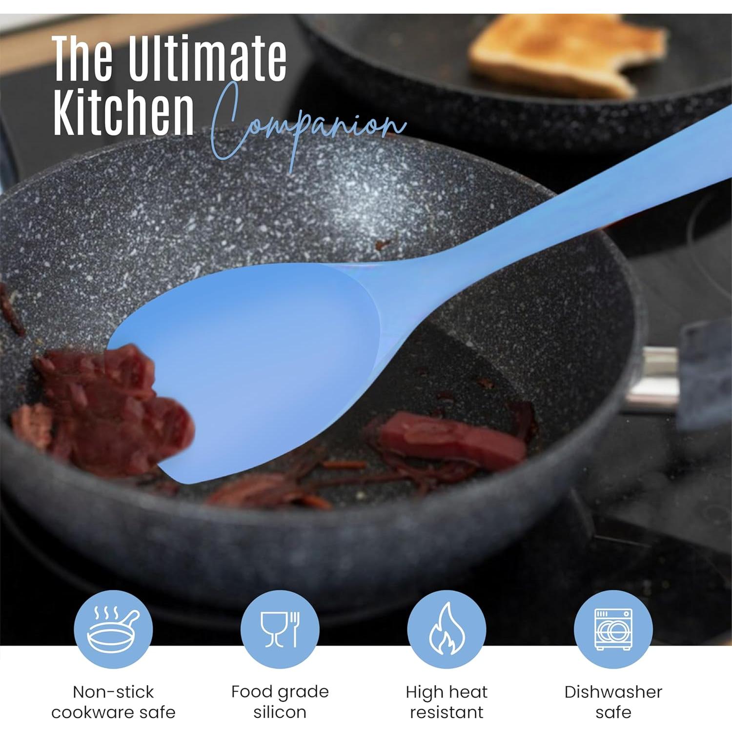 Set de 4 Espátulas de Silicona Nextop - Utensilios de Cocina Azul