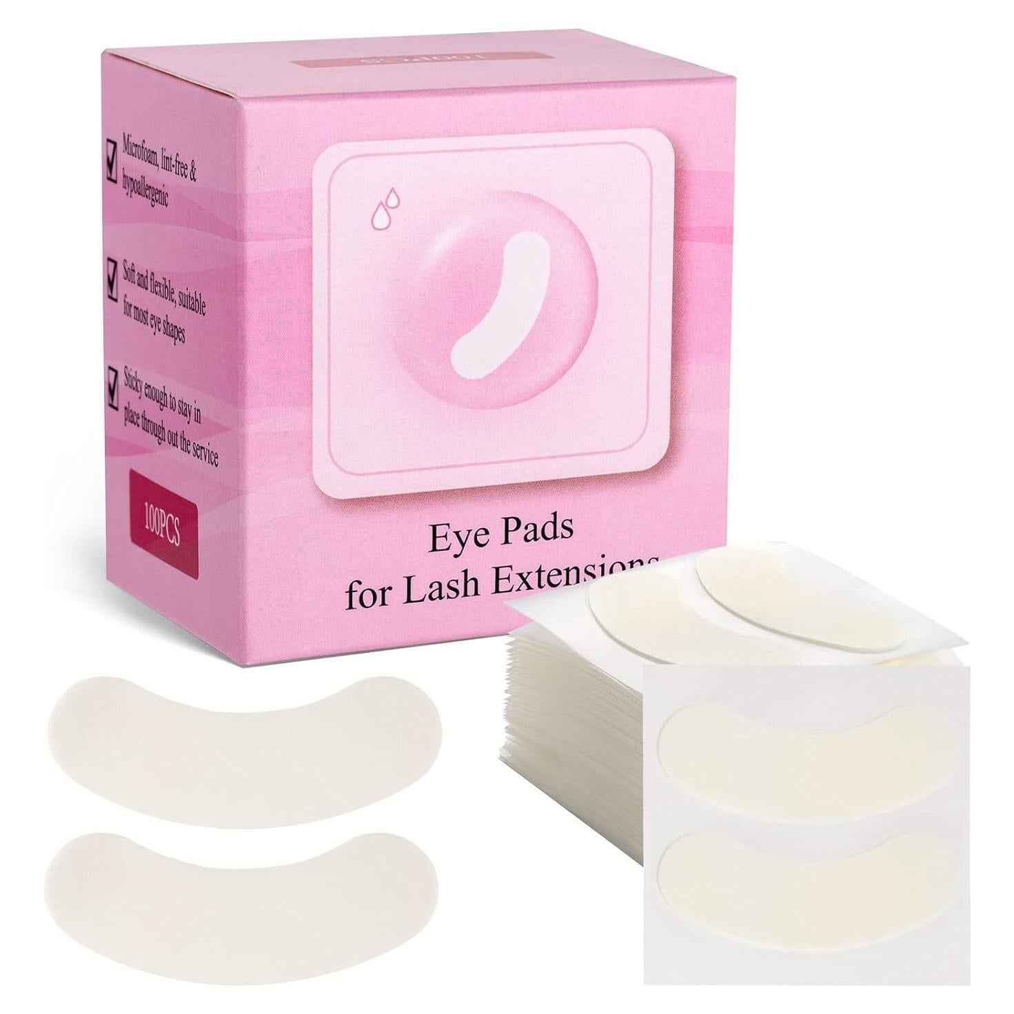 100 Almohadillas de Espuma Hipoalergénicas Miuffue para Ojos