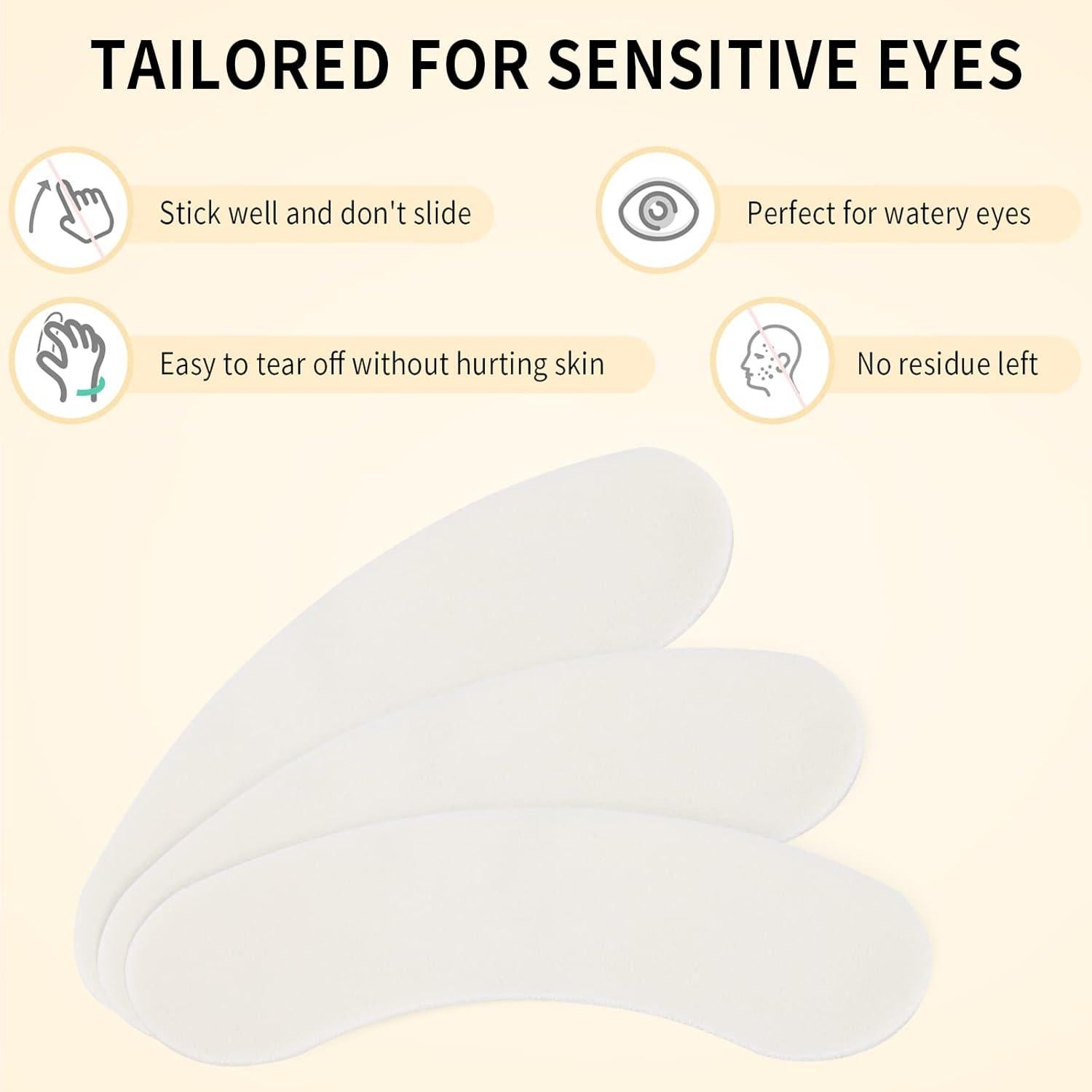 100 Almohadillas de Espuma Hipoalergénicas Miuffue para Ojos