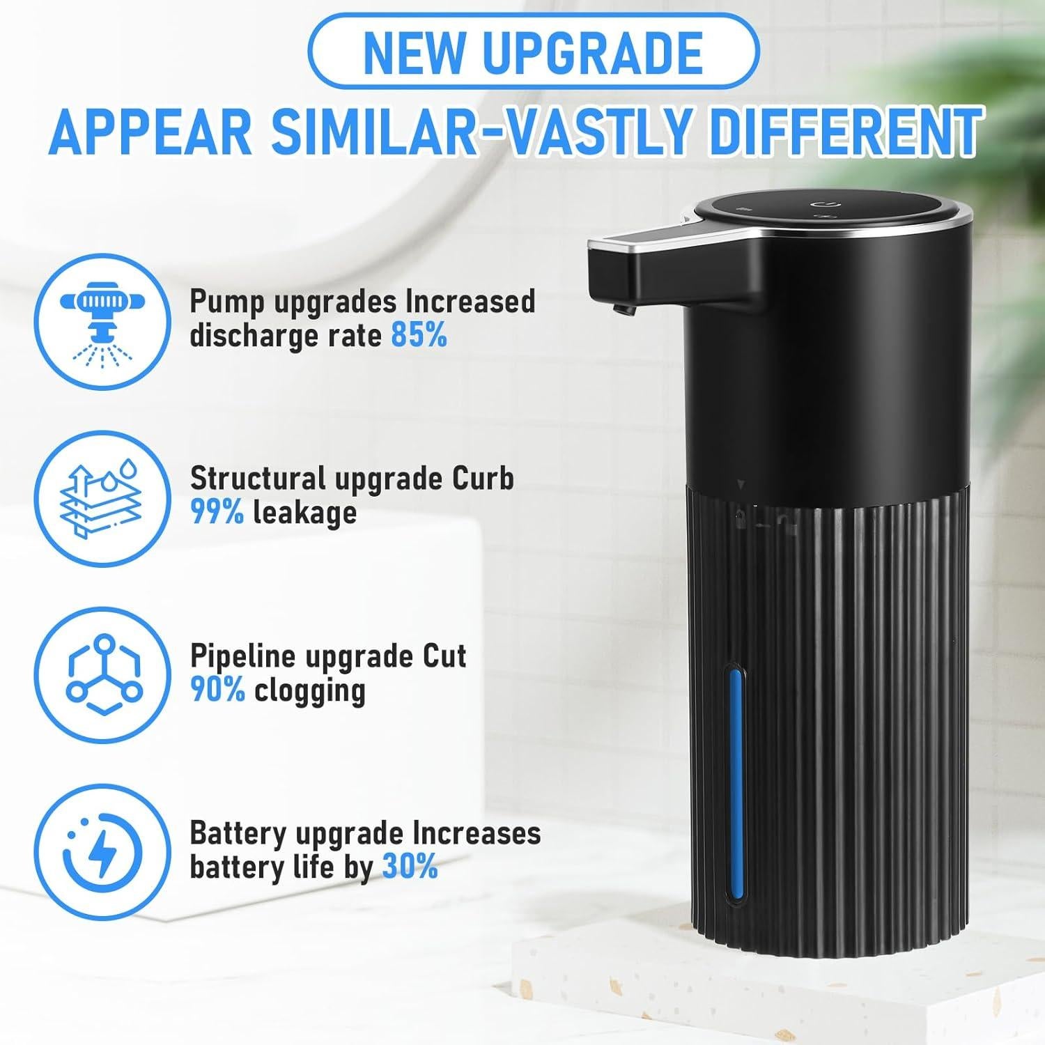 Dispensador de Jabón Automático UAYBABU 400ml Sensor Infrarrojo