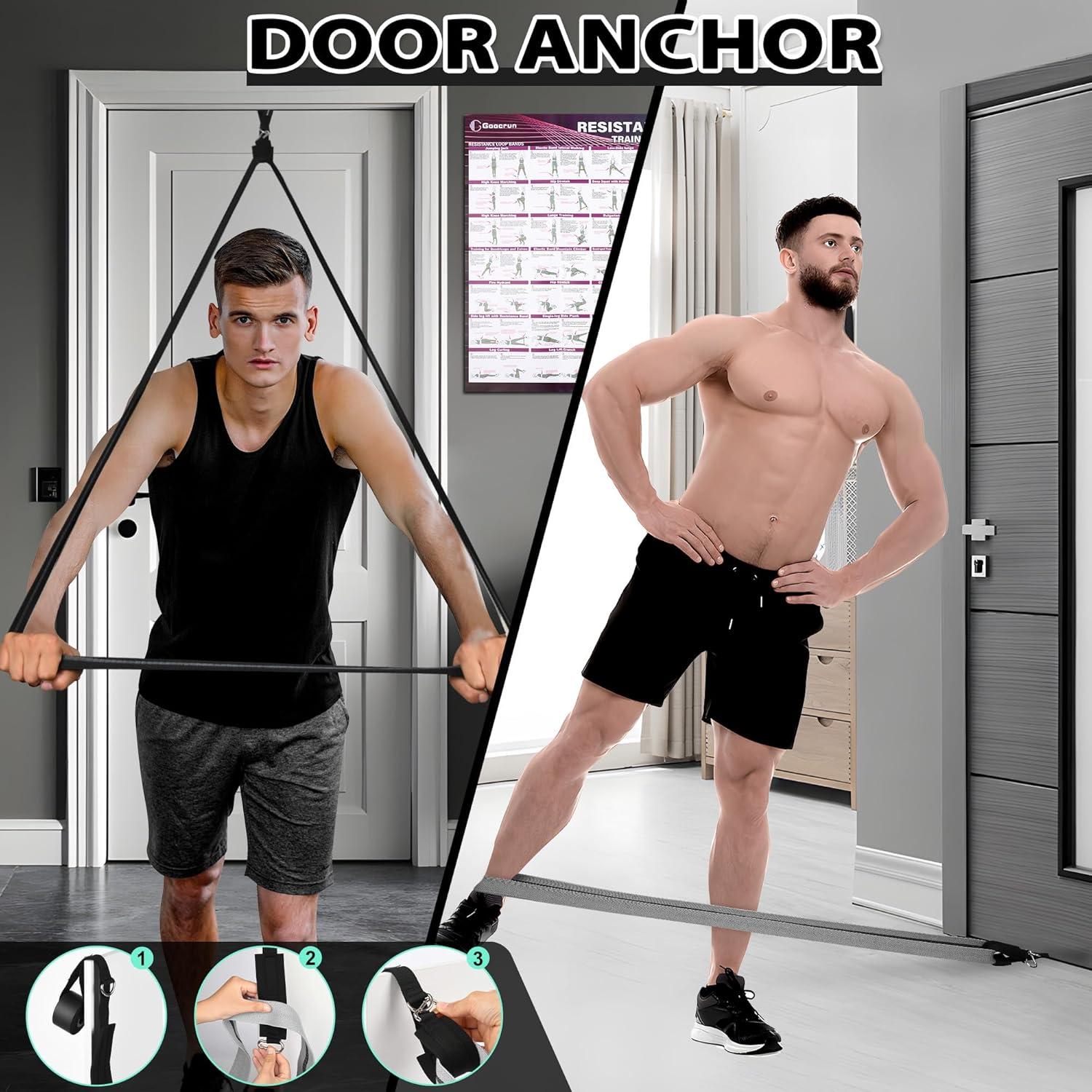 Bandas de Resistencia de Tela Goocrun - 3 Niveles, Antideslizante