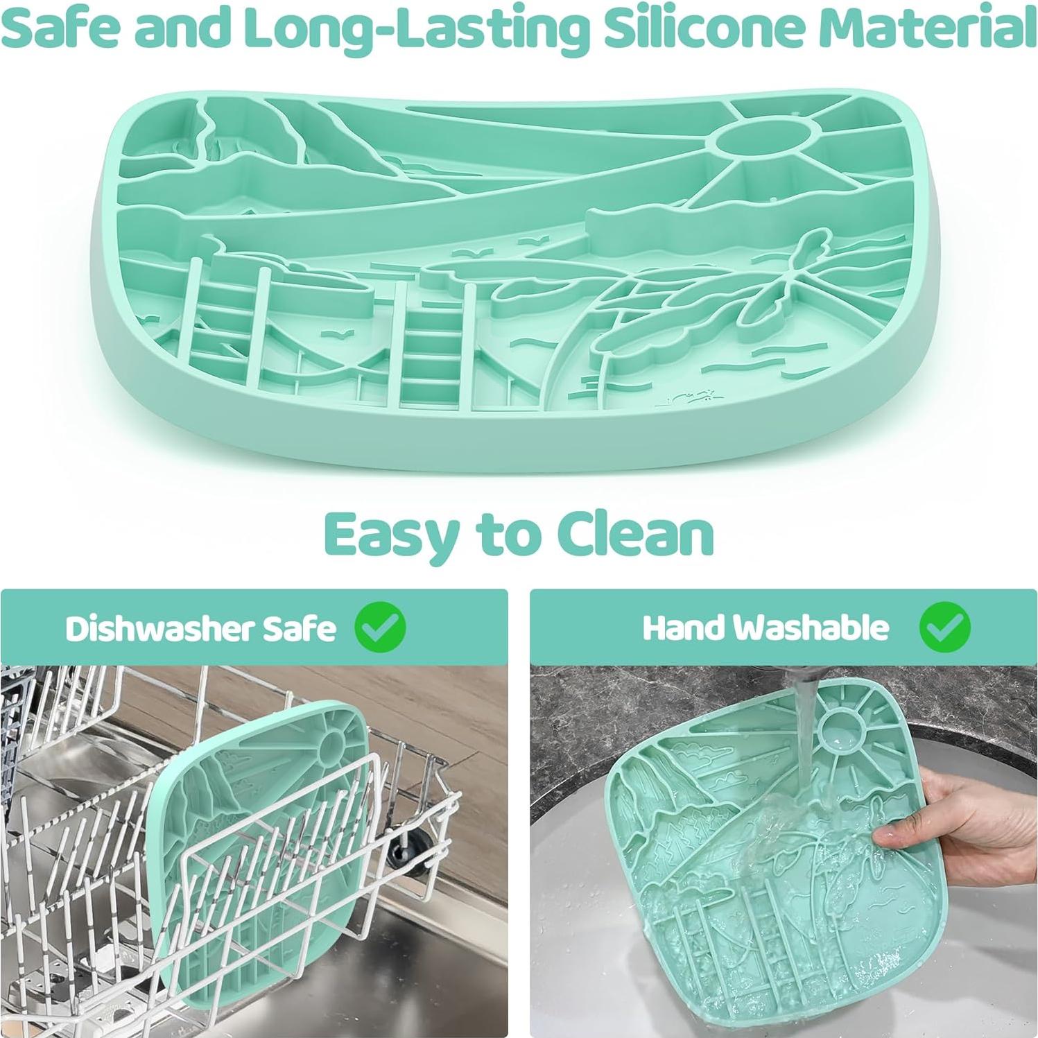 Alfombra de Alimentación Lenta Puzzle Feeder Verde 3 Tazas