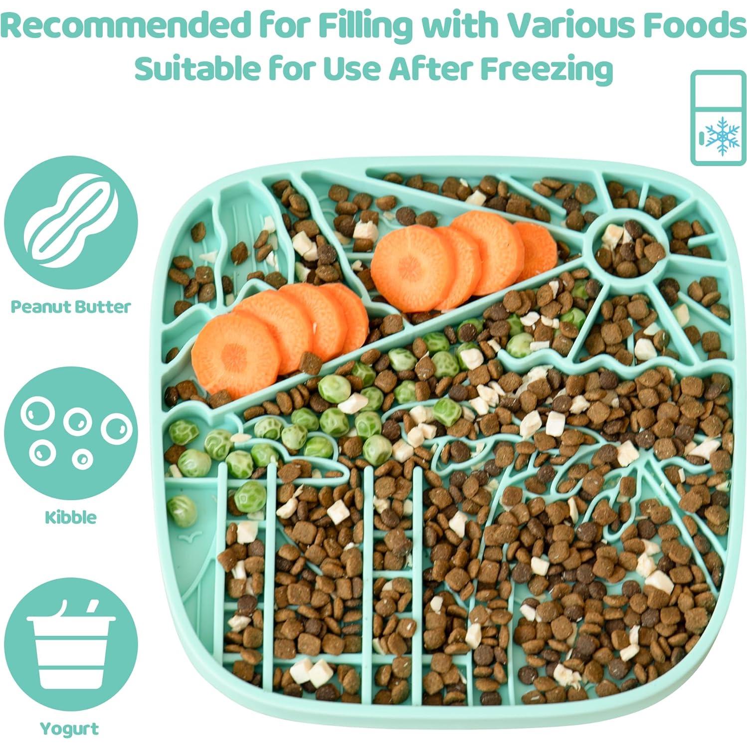 Alfombra de Alimentación Lenta Puzzle Feeder Verde 3 Tazas