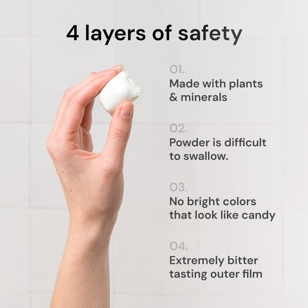 Detergente para Ropa Bebé Grab Green 50 Cápsulas + 80 Hojas Secado