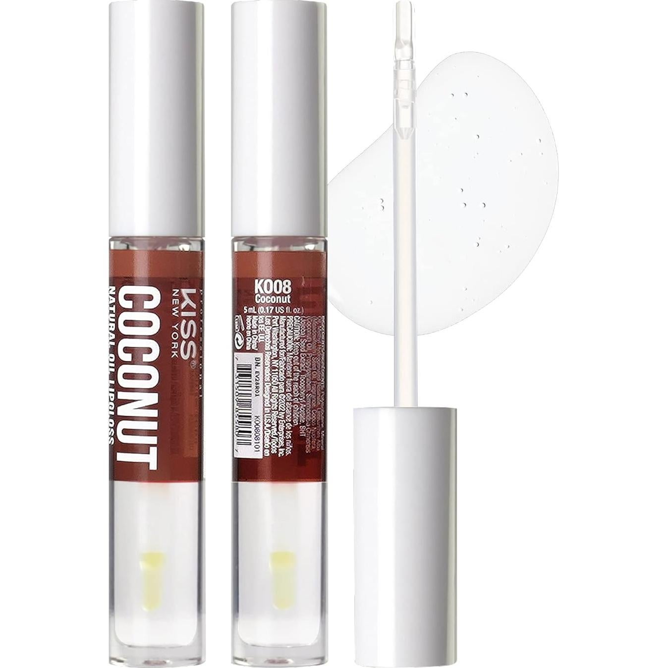 Brillo de Aceite para Labios Kiss Nueva York 3 Pack Hidratante