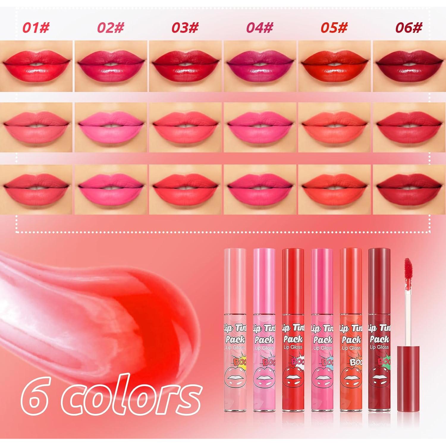 Set de Tinte de Labios Peel Off DAGEDA 6 Colores Mate 90g