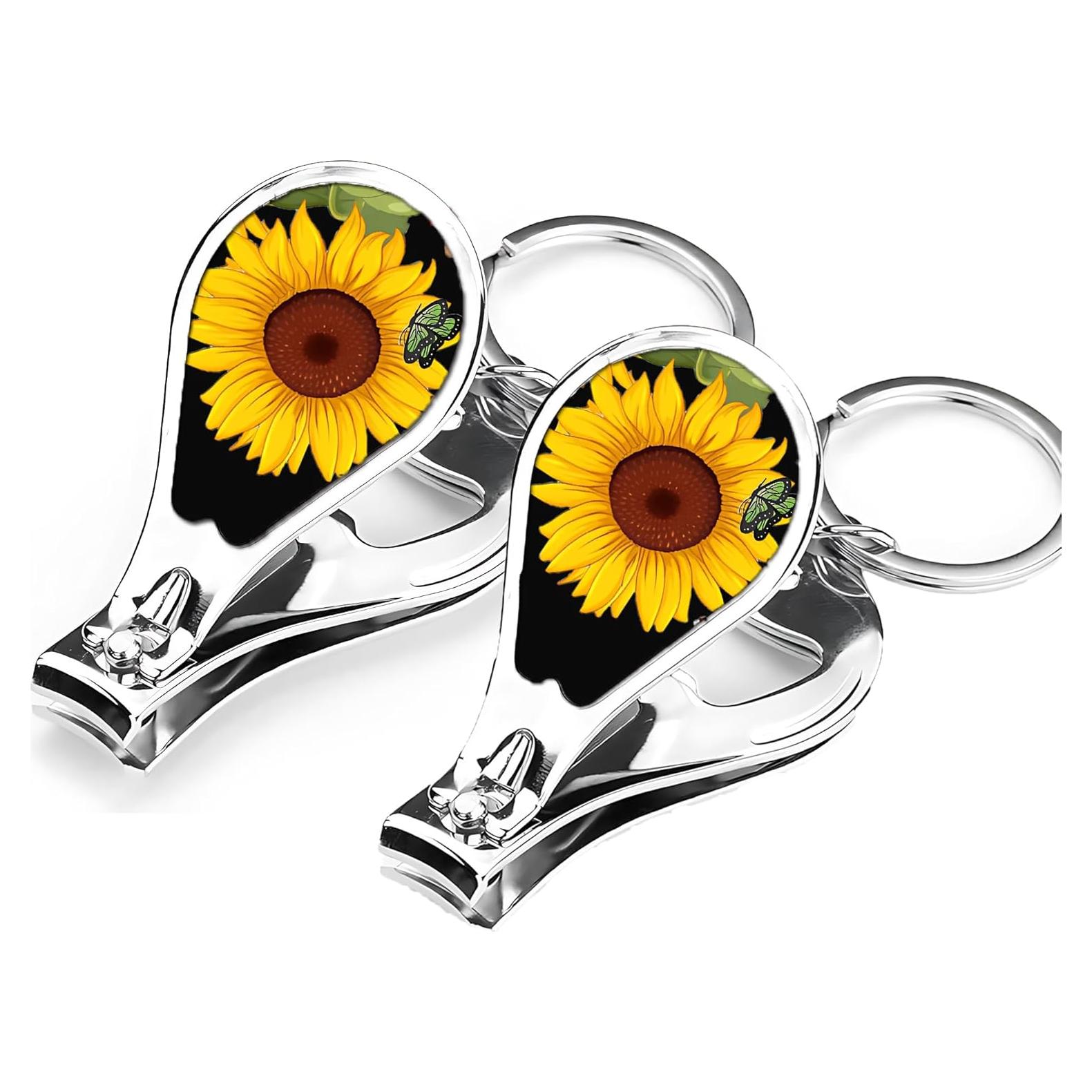 Cortauñas multifuncional de acero inoxidable Muemigai - 2 paquetes