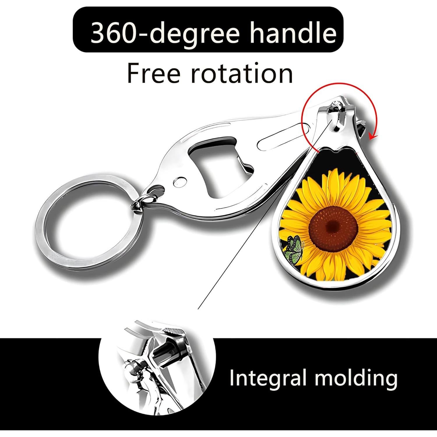 Cortauñas multifuncional de acero inoxidable Muemigai - 2 paquetes